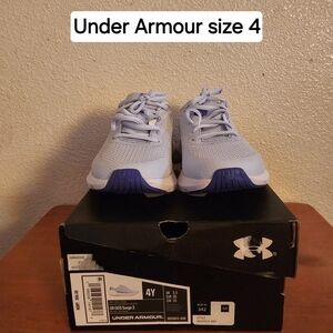 Under Armour Kids' Blue Sneakers Size 4